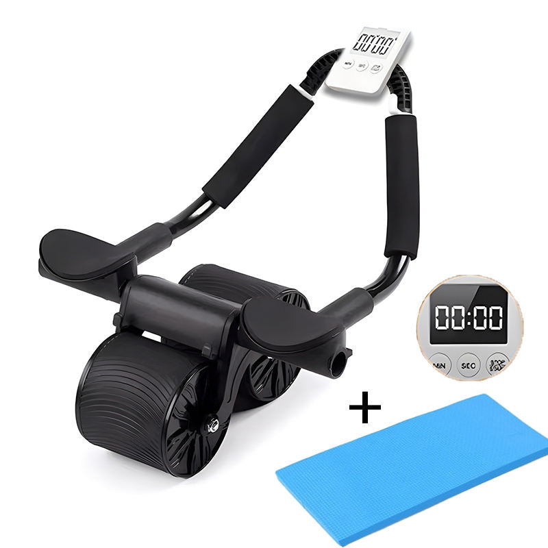 Auto Rebound Elbow Supported Ab Roller for Core Strength Training
