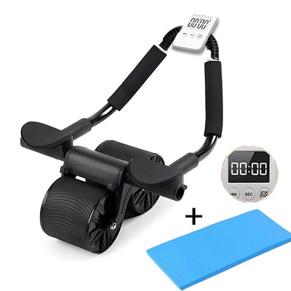 Auto Rebound Elbow Supported Ab Roller for Core Strength Training